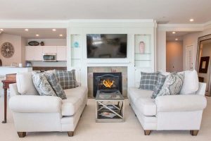 Living Area with Fireplace