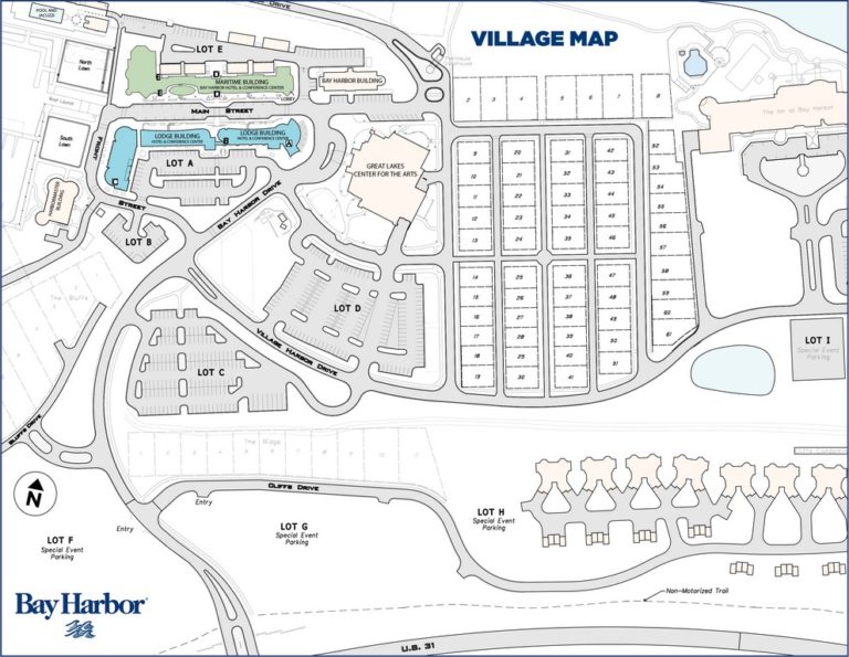 Map Directions Bay Harbor Michigan   Village Map 768x595 