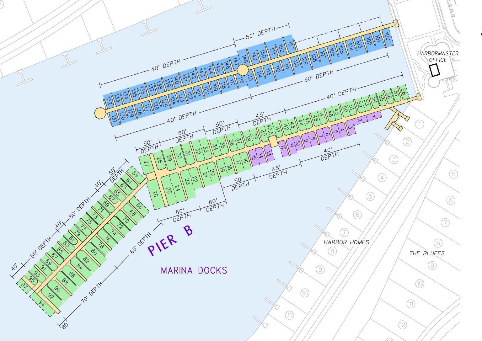 marina bay yacht harbor map